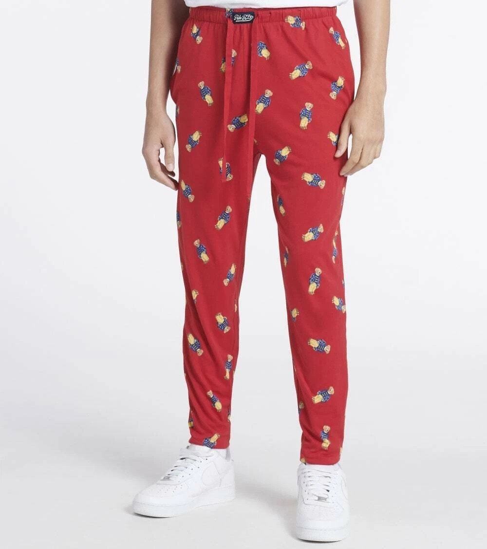 NEW Polo Ralph Lauren Jogger Pants Red Men’s Size Medium Commons PK08HF AK4J